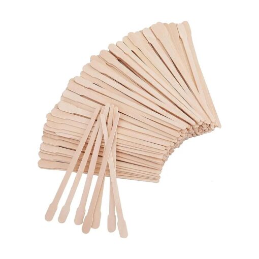 Hedume 2000 Pack Wax Spatulas Whaline Wood Waxing Applicator Sticks Small for Hair Removal Eyebrow Body