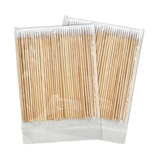 200PCS Pointed Cotton Swabs - Precision Microblading Cotton Swab 4 inch - Micro Swabs Sticks for Nail Supplies Makeup Tattoo Permanent Cosmetic