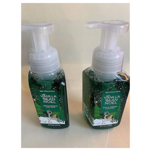 Bath & Body Works Vanilla Bean Noel Hand Soap - Pack of 2 Gentle Foaming Holiday Hand Soaps Limited Edition for 2016