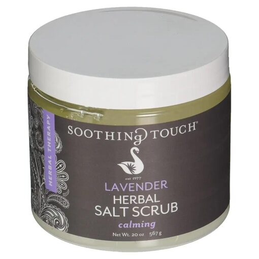 Soothing Touch Herbal Salt Scrub, Lavender - 20 Oz