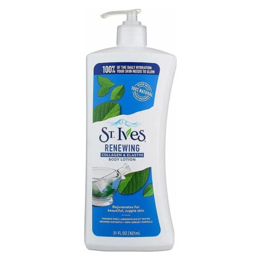 St Ives Body Lotion 21 Ounce Renewing ( 621ml ) ( Pack of 2 )