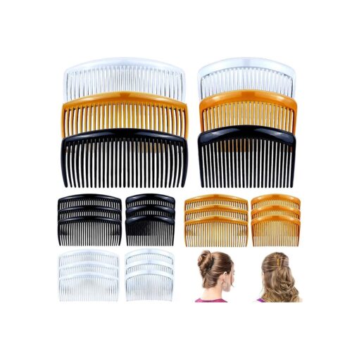 24 Pieces Hair Side Combs French Twist Hair Combs Lightweight Plastic 25/29 Teeth Comb for Women Girls Hairstyle Accessories ( 25 teeth, 29 teeth )