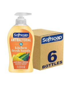 Softsoap Antibacterial Liquid Hand Soap, Kitchen Fresh Hand Soap, 11.25 Fl Oz ( Pack of 6 )