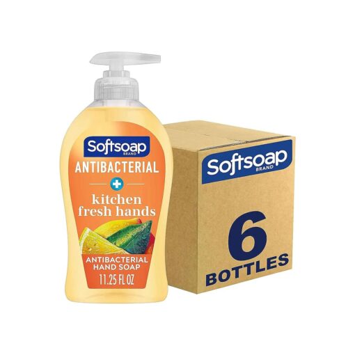 Softsoap Antibacterial Liquid Hand Soap, Kitchen Fresh Hand Soap, 11.25 Fl Oz ( Pack of 6 )