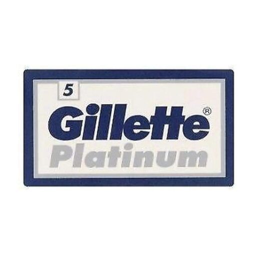 25 Gillette Platinum Double Edge Razor Blades Made in Russia