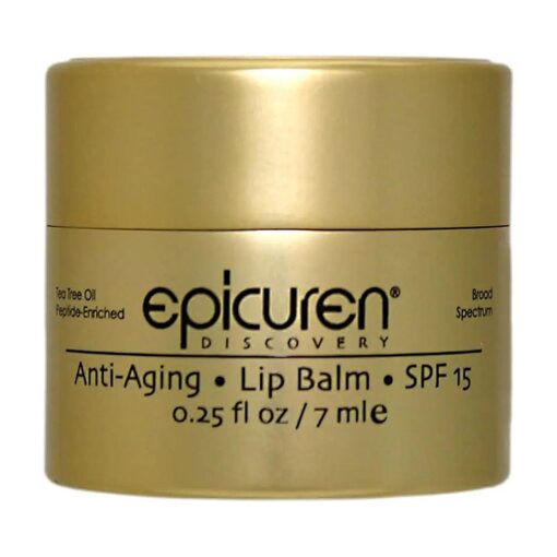 Epicuren Discovery Anti-Aging Lip Balm SPF 15, Tea Tree, 0.25 oz .