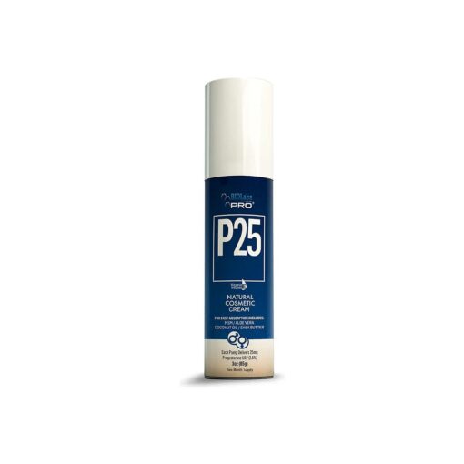 BIOLABS PRO Natural P25 Cosmetic Cream - 1750MG Progesterone per Bottle - 2.5 % - Two Month Supply ( Unscented - 3oz )