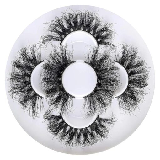 25mm 3D Mink Lashes Full Volume Mink Eyelashes Fluffy Volume Dramatic 25mm Mink Lashes Extension Cruelty-free Siberian Mink Strip Eyelashes ( 06 61 82 mix ) ............