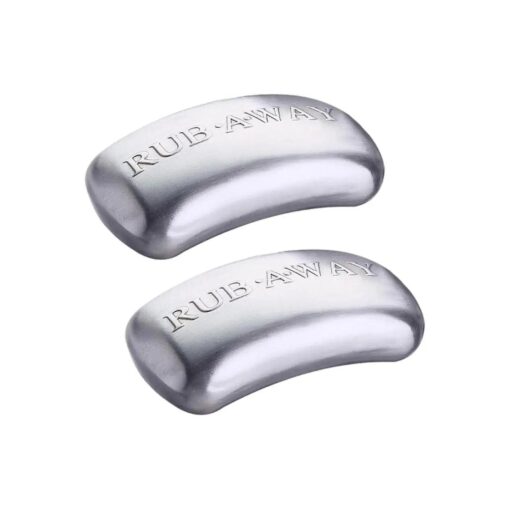 Amco Rub-a-Way Bar Stainless Steel Odor Absorber, 2 Pack - Silver