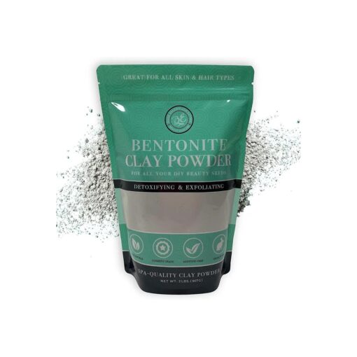 Bentonite Clay Powder ( 2lbs ) Face Clay Mask, Bentonite Clay Detox for Skin, Clay Powder for Seed Bombs, Detox Bath, Cosmetic Clay Powder, Sodium Bentonite Clay - Made in USA