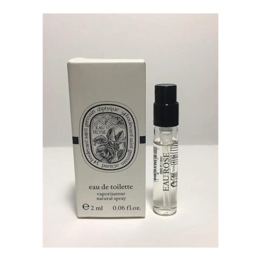 DIPTYQUE Eau Rose Eau de Toilette Natural Spray Sample Size, 2 ml/0.06 oz