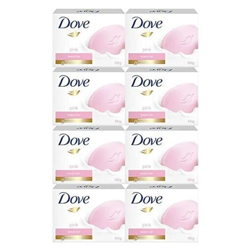 Dove Pink Beauty Cream Bar Soap, 100 Gram / 3.5 Ounce Bars ( Pack of 8 )