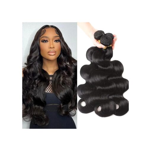 Tasumla 12A Human Hair Bundles 16 18 20 Body Wave 3 Bundles Human Hair 100 Unprocessed Brazilian Virgin Hair Bundles Deals Human Hair Weft Weave Bundles Human Hair Extension Natural Color Afekisn