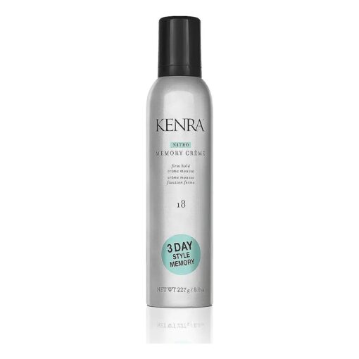 Kenra Nitro Memory Creme 18 | Firm Hold Creme Mousse | 3 Day Style Memory | 1st Nitrogen Creme Mousse | No Stick Application | All Hair Types