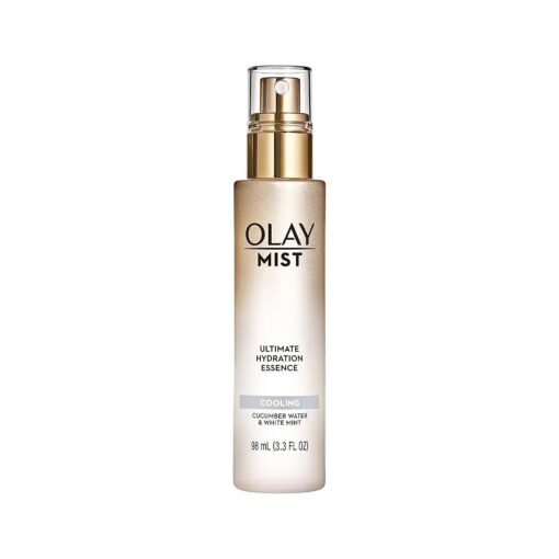 Face Mist by Olay, Cooling Facial Mist, Ultimate Hydration Essence with Cucumber Water & White Mint, 3.3 Fl Oz