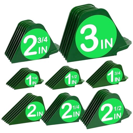 3 Inch Large Clipper Guards, XL Clipper Guards with 8 Cutting Lengths from 3in & 2.75in & 2.5in & 2.25in & 2in & 1.75in & 1.5in & 1.25in Fits Most Wahl Full Size Hair Clippers ( 8pcs Green 3 Inch )