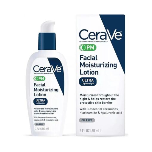 Cerave Facial Moisturizing Lotion for Nighttime, Ultra Lightweight, 3 Oz, 3 Ounces