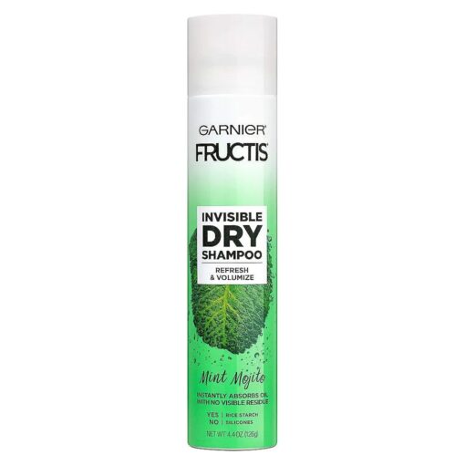 Garnier Fructis Invisible Dry Shampoo, Mint Mojito, No Visible Residue, 4.4 oz., Pack of 3