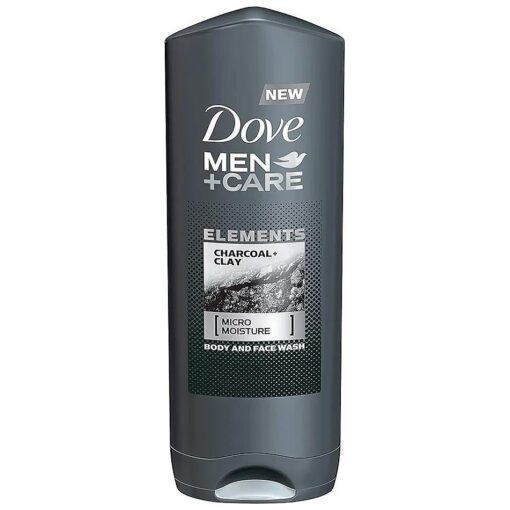 Men + Care Elements Body Wash, Charcoal and Clay, 13.5 Ounce ( Pack of 3 )