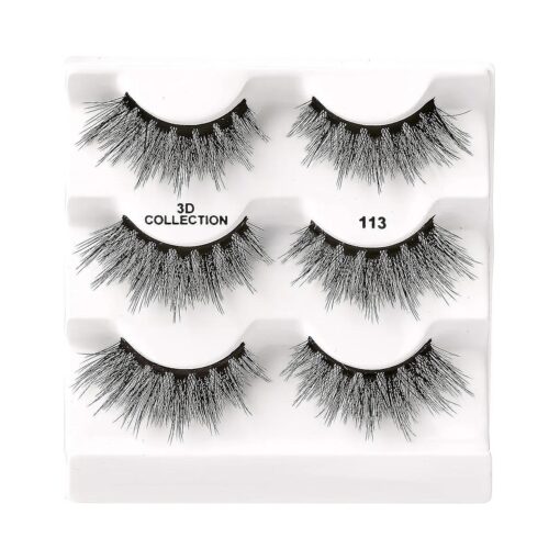 iEnvy False Eyelashes 3 Pairs Fluffy and Natural Multiangle and Volume Faux Mink Lashes ( 13 )