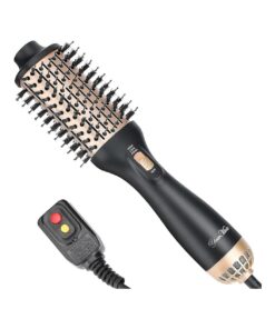 YourMate Hair Dryer Brush Hot Comb Portable Blow Dryer Brush Stylish Hair Drying, Volumizing, Hot Air Brush Adjustable 3 Temps Settings