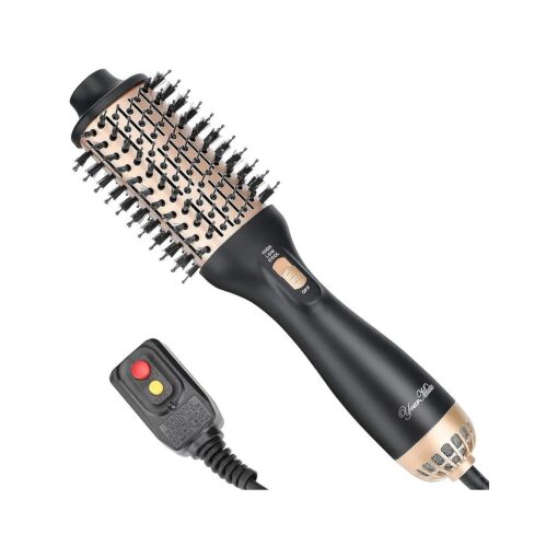 YourMate Hair Dryer Brush Hot Comb Portable Blow Dryer Brush Stylish Hair Drying, Volumizing, Hot Air Brush Adjustable 3 Temps Settings