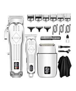 Hair Clippers Professional Cordless for Men, Electric Foil Shavers Razor & Beard Hair Trimmer Kit, Rechargeable Hair Cut Machines Fade Clippers Set, 3 in1 Beard Trimming Kit for Gift