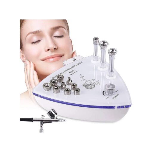 Diamond Microdermabrasion Machine with Spray Gun, Dermabrasion Facial Machine, Professional Microdermabrasion Kit, Hydrafacial Machine, Esthetician Supplies, Upgraded [ ( 3-in-1 ) ] Beauty Machine