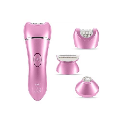 Epilator for Women - Wet & Dry Lady Shaver for Legs, Underarms, Face, Bikini Hair Removal - Cordless, Waterproof, 3-in-1 Womens Electric Razor - USB Rechargeable ( Purple ) .