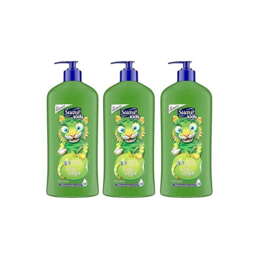 Suave Kids 3 in 1 Shampoo, conditioner + Body Wash, 18 Ounce ( Pack of 3 )