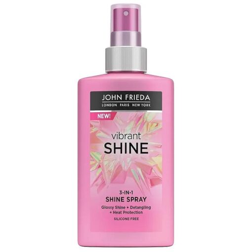 Vibrant Shine 3-in-1 Shine Spray 150 ml, Weightless Glossing Spray with Heat Protection, Silicone-Free Detangling Spray for Mirror-Like Shine