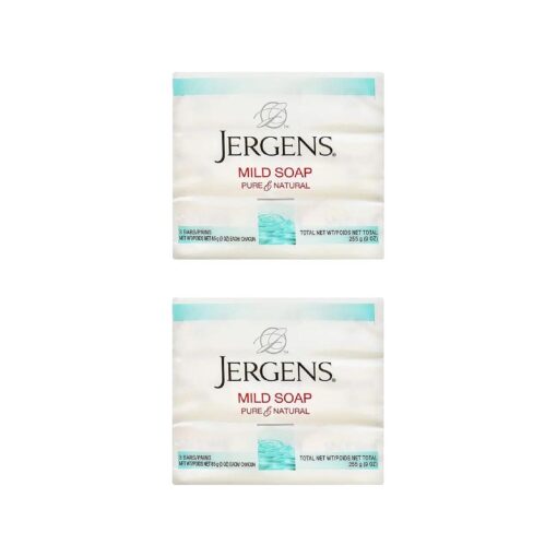 Jergens Mild Soap 3 Bars 3 oz ea ( Pack of 2 )