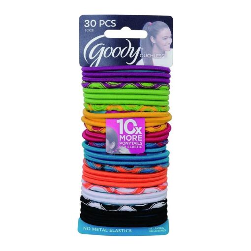 Goody WoMens Ouchless Braided Elastics, Citrus, 30 Count