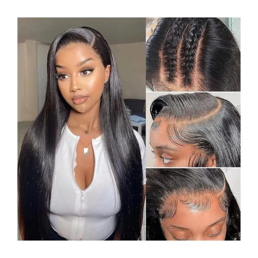 30 Inch Lace Front Wig Human Hair 5x5 HD Lace Closure Wigs Human Hair Wigs For Black Women Straight Lace Front Wigs Human Hair Pre Plucked 180 % Density