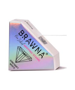 BRAWNA [ Upgraded Version ] 30 Meters White Brow Mapping string for Eyebrow Measuring - Microblading Supplies - PMU Kit - Pre inked Mapping Thread