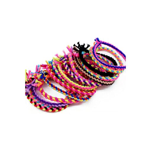 Fashion Braided Super Stretch Hair ties Elastic 30 Pack, Hair Band Women Hair Accessories Ponytail Holder