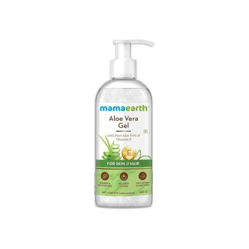 Aloe Vera Gel For Face, with Pure Aloe Vera & Vitamin E for Skin and Hair - 300ml