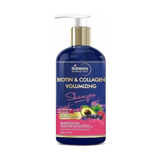 StBotanica Biotin & Collagen Volumizing Hair Shampoo - 300ml - No Sulphate, No Parabens, No Silicon