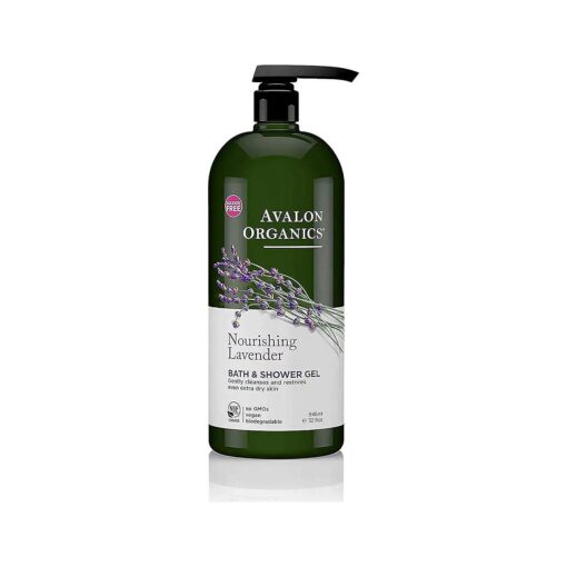 Avalon Organics Bath & Shower Gel, Nourishing Lavender, 32 Oz