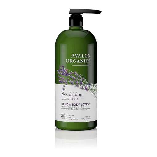 Avalon Organics Hand & Body Lotion, Nourishing Lavender, 32 Oz