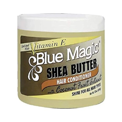 Blue Magic Shea Butter Hair conditioner with Coconut Fruit Extract 12 ounce jar ( 340gm )