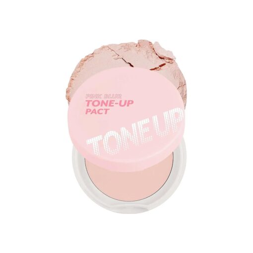 I 'M MEME Compact - Tone-up Pact | With Calamine Powder, Pink Blur Effect, Mattify Skin, Pressed Powder, Gift, 0.35 Oz