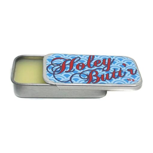 .35 oz Tin of Holey Butt ' r Vegan Ear Gauge Stretching Lobe Cream