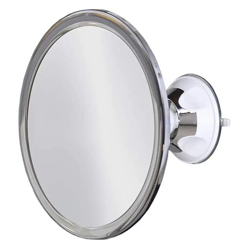 173mm 360 Degree Rotating Round Fogless Shaving Mirror Bathroom Shower Mirror with Locking Suction Anti-Fog Decorative Mirror