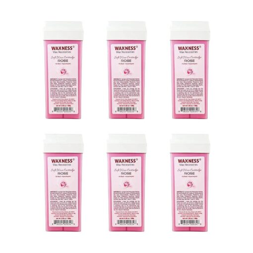 Wax Necessities Rose Soft Wax Cartridge 3.38 Ounces Pack of 6