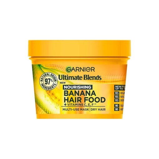 Garnier Ultimate Blends Hair Food Banana 3-in-1 Dry Hair Mask Treatment 390ml