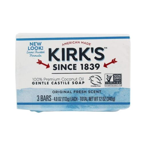 Kirk, Coco Castile Soap, 3 Count