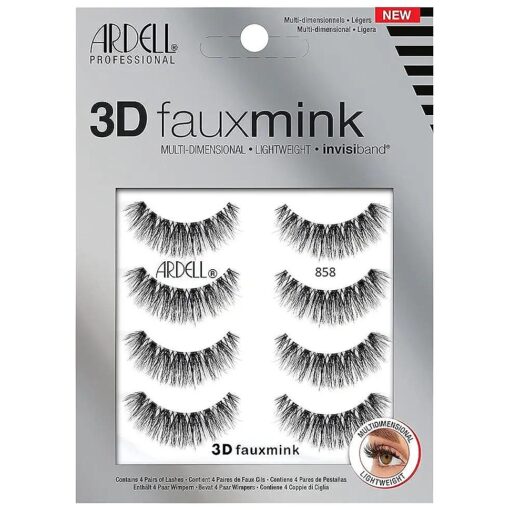 Ardell 3D Faux Mink Lashes 858 4 Pairs