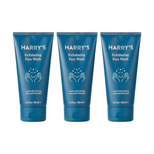 Harry 's Face Wash - Face Cleanser for Men, 5.1 Fl Oz ( Pack of 3 ) Package may vary