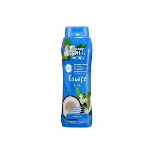 Escape 3-in-1 Body Wash, Bubble Bath and Shampoo, Maui Coconut ( Pack of 2 )